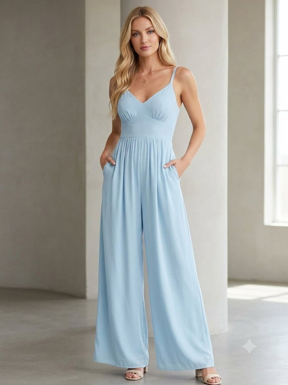CITY CHIC Plus Size 16 Jumpsuit LARA~~BOHO BLUE !! NWT! GORGEOUS !